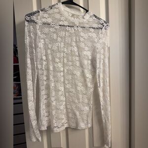 Elegant White Lace Top